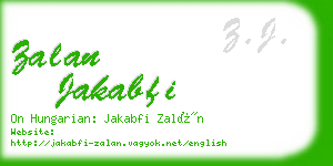 zalan jakabfi business card